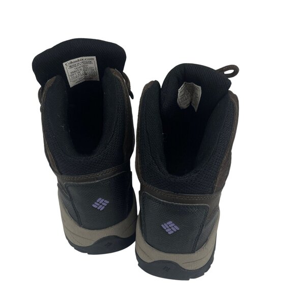 Columbia Waterproof Hiking Boots Size 8.5 Brown Womens Leather Lace-Up Outdoor - Picture 4 of 12